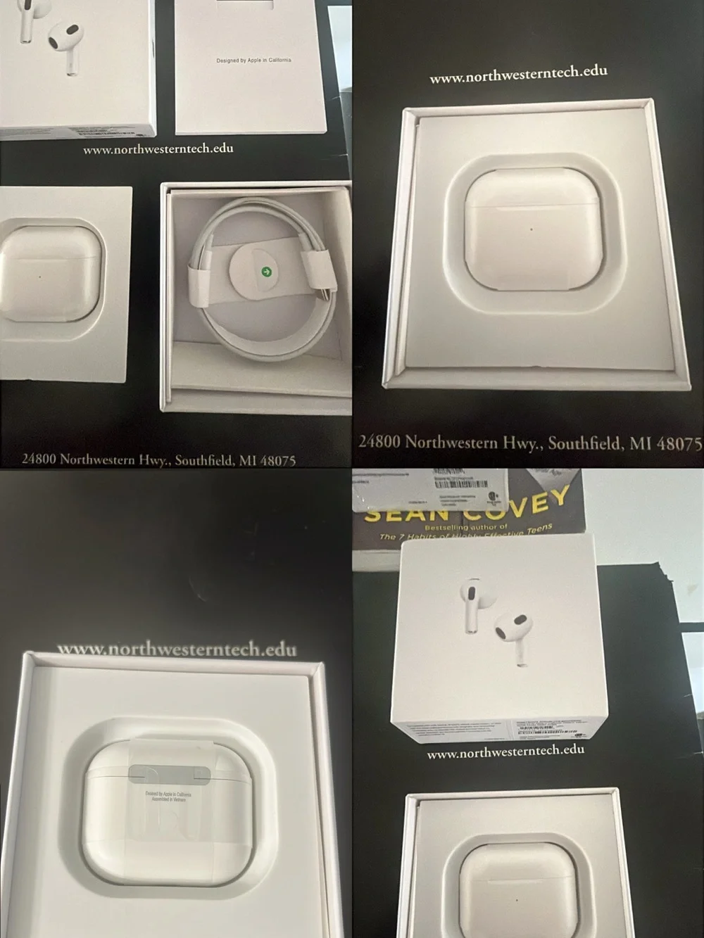 Apple AirPods Gen 3 Wireless Earbuds in White with Charging Case